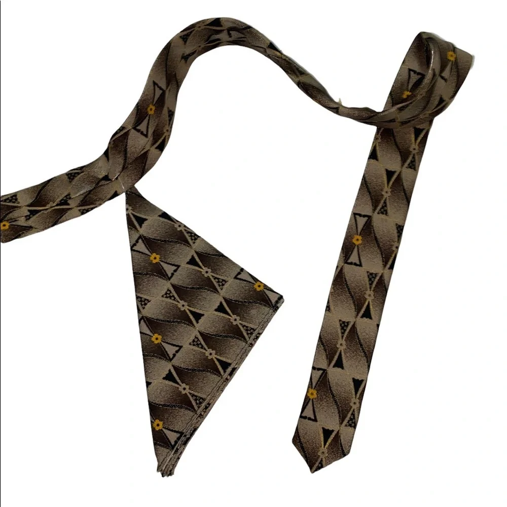 🆕 MUROYA New York Tokyo Mens Tie with Handkerchief